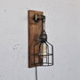 Opviq Lámpara de pared de madera maciza Pp167